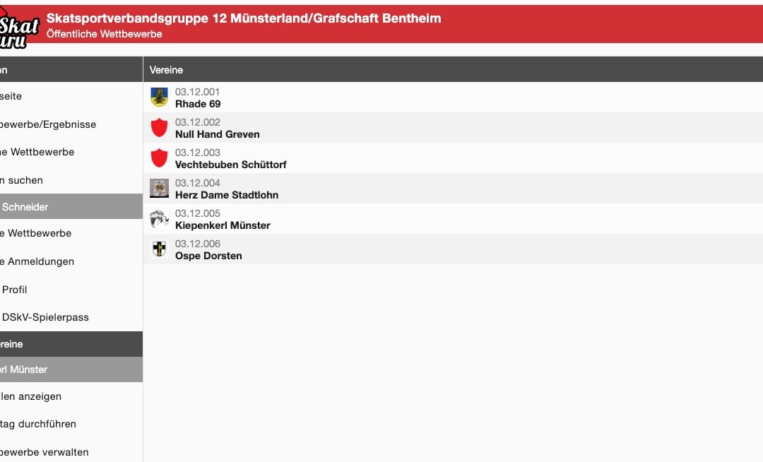 Info für SkatGuru Nutzer